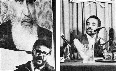 Islamic fundamentalism today: The U.S.-trained environmentalist Ibrahim Yazdi (left); the fanatical Iranian Prime Minister Mohammad-Ali Rajai (right).